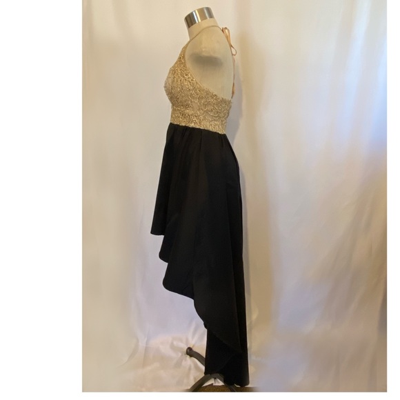 B. Smart  black and gold dress. Size 1-2 - Picture 3 of 8